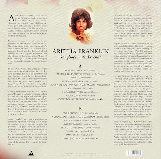 Aretha Franklin Songbook Friends 1 Vinyl