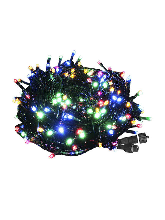 100 Λαμπάκια LED 8μ. Πολύχρωμα σε Σειρά (χωρίς Μετασχηματιστή)