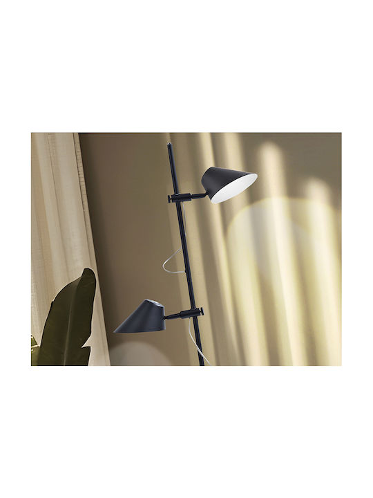 Esino LED Floor Lamp H184xW48cm. with Adjustable White Light 1800lm Black