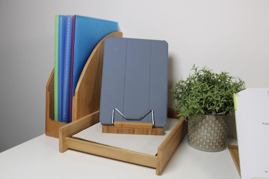 Stand de Lectură Wedo din Bambus Reglabil 3 Moduri Office School 6 Bucăți