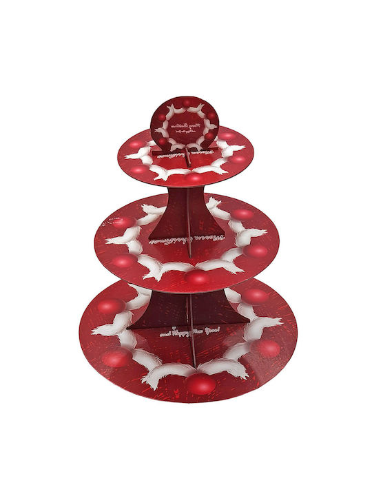 Βάση Cupcake Xmas Τριώροφη 35 Xø30cm 1τεμ Xmasfest 1133815 Τυχαίο Σχέδιο Επιλογή