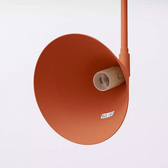 Sollux Classic Lamp Wall with Socket E14 Red 10x10cm