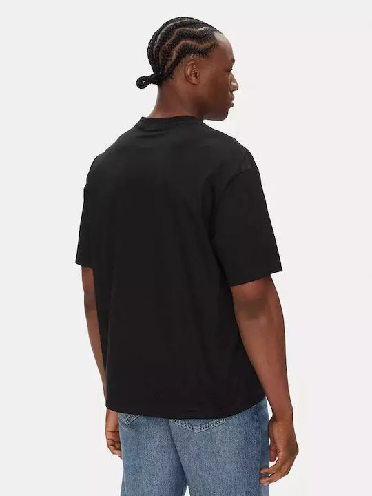Polo Short Sleeve Black Blouse