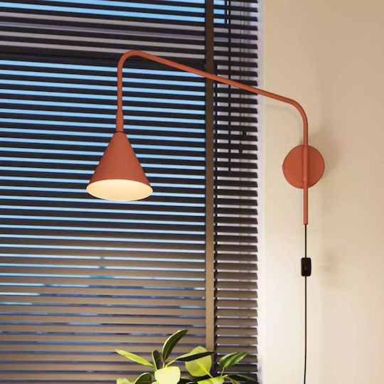Sollux Classic Lamp Wall with Socket E14 Red 10x10cm