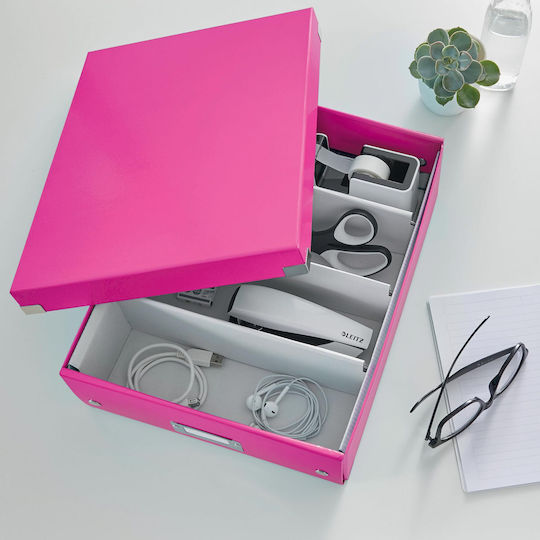 Leitz Plastic File Box with Lids 10x37x28cm