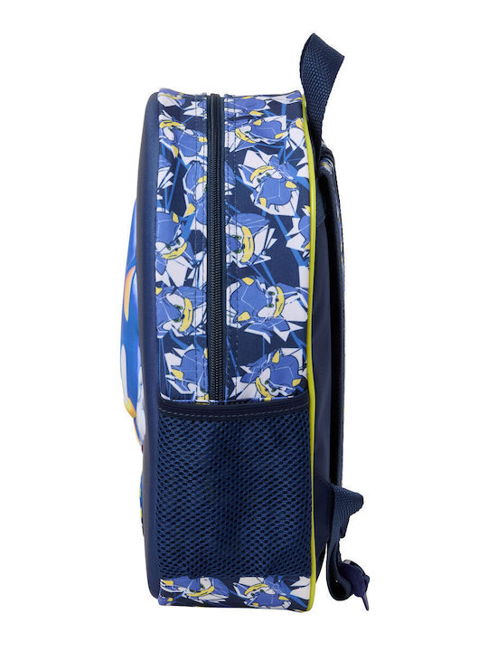 School Bag Sonic City Blue 27 X 33 X 10 Cm
