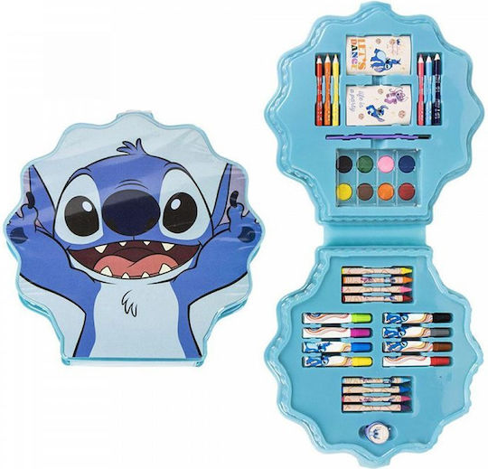 Set de Colorat și Pictat de 34 de Piese Disney Lilo & Stitch