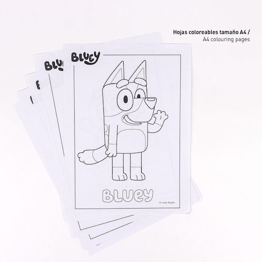 Cerda Bluey Σετ Ζωγραφικής 32x21.5cm 8τμχ