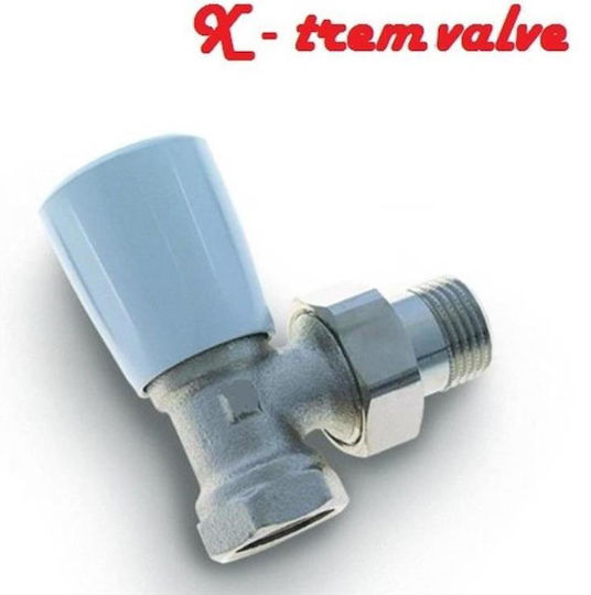 Διακόπτης Καλοριφέρ Γωνιακός 1/2" Ίντσα Xtr Valve