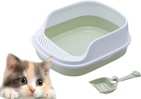 Cat Toilet Green M48 x W38 x H19cm