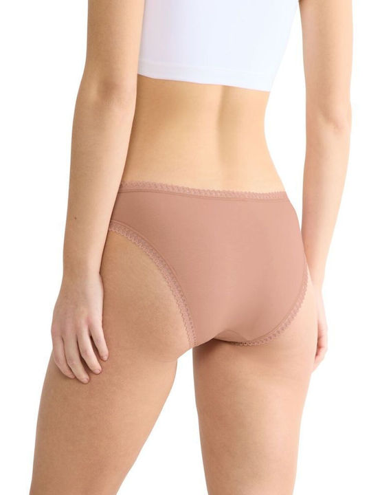 Βαμβακερά Women's Slip 3Pack Chocolate