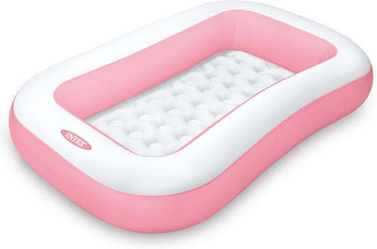 Intex Παιδική Πισίνα PVC Φουσκωτή 166x100x25εκ. Ροζ
