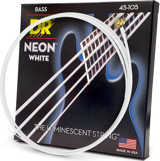 DR Neon Σετ Χορδών Steel Μπάσου 45 - 105"