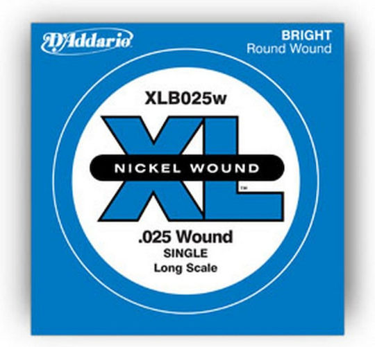 Daddario XL Bass Einzel Basssaiten Nickel gewickelt Für Bässe 125" Lange Skala