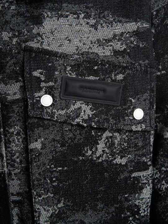 Crop Γυναικείο Μπουφάν για Χειμώνα Black