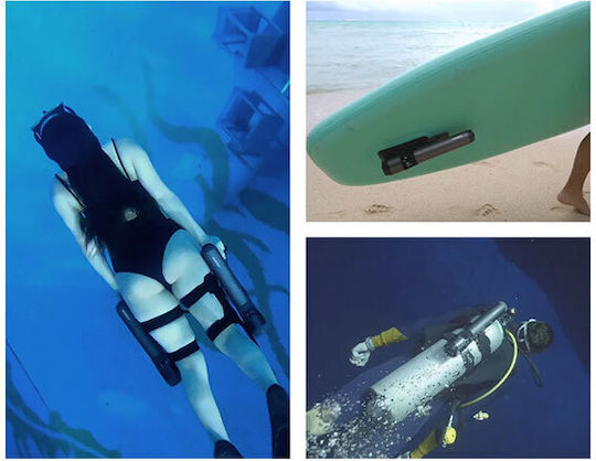 Waydoo Submersible Subnado - Starter Kit Underwater Seascooter 1.4kg with Maximum Speed 5.04km/h and Battery Autonomy 56min