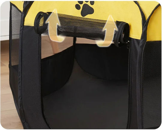 Foldable Park Dog in Yellow Color 80 x 80 x 60cm