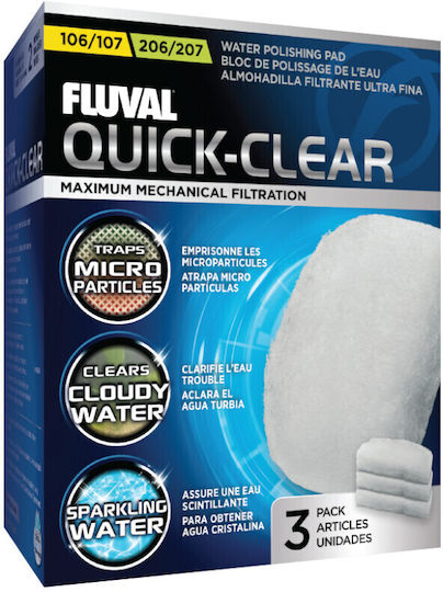 Fluval Quick-Clear 106/207 Fiberglass for Aquarium Filtering 1pcs