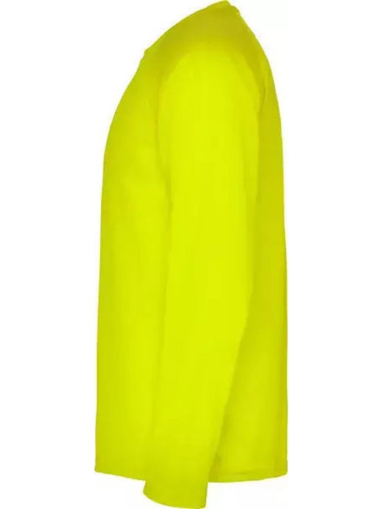 Roly Men's Long Sleeve Promotional Blouse Fluor Yellow