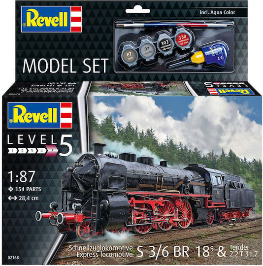 Revell Model Set Express Train Locomotive S3-6 Br18with Tender Scale 1:87 62168
