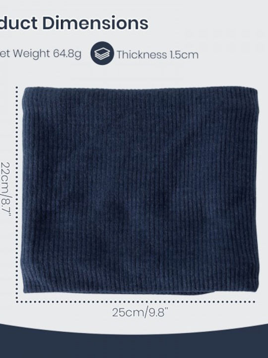 Women's Knitted Neck Warmer Navy Blue