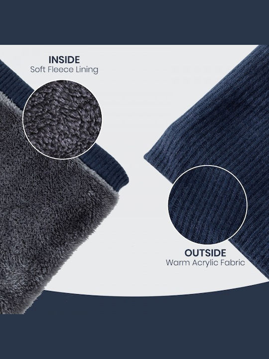 Women's Knitted Neck Warmer Navy Blue