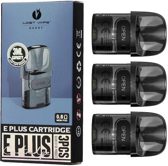 Cartuș Lost Vape E Plus Dual Mesh 3ml 1buc 0.60 Ohm