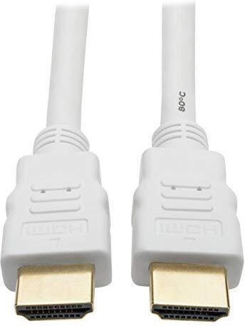 Premiumcord Hdmi High Speed + Ethernet Cable White Gold-plated Connectors 15 M
