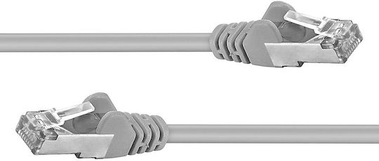 PremiumCord S/FTP Cat.6a (Gigabit) Καλώδιο Δικτύου Ethernet 10m Γκρι