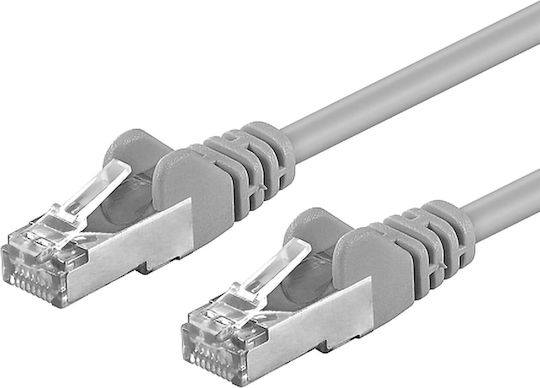 PremiumCord S/FTP Cat.6a (Gigabit) Καλώδιο Δικτύου Ethernet 10m Γκρι