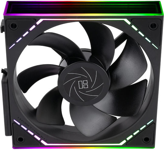 Thermalright TL-M12QR Корпусен вентилатор 120мм с ARGB осветление 3бр Черен