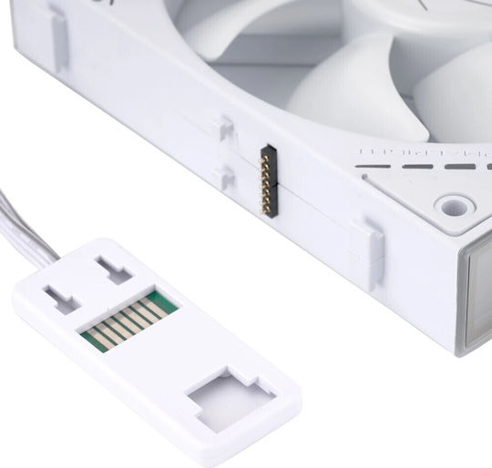 Thermalright TL-M12QW Корпусен вентилатор 120мм с ARGB осветление и връзка 3-Pin 3бр Бял