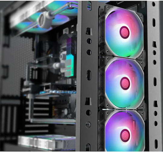 Raijintek Ageras 12 Case Fan 120mm (2200rpm / 67.38cfm) με RGB Φωτισμό και Σύνδεση 4-Pin PWM 3τμχ
