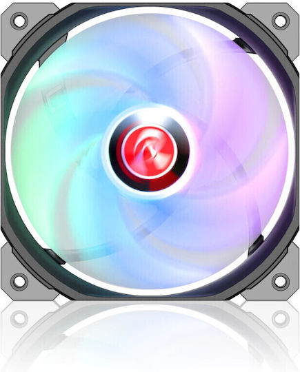 Raijintek Ageras 12 Case Fan 120mm (2200rpm / 67.38cfm) με RGB Φωτισμό και Σύνδεση 4-Pin PWM 3τμχ