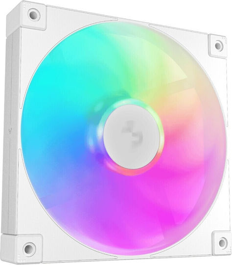 Deepcool Fd14 Case Fan 140mm (1650rpm / 82.53cfm) με ARGB Φωτισμό και Σύνδεση 3-Pin / 4-Pin PWM 3τμχ Λευκό