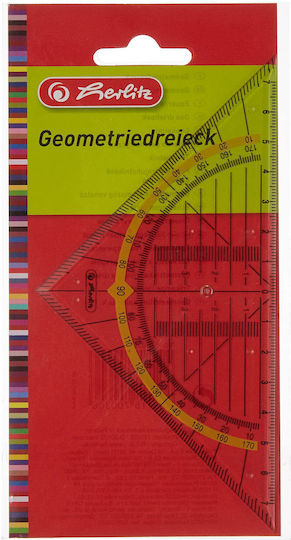 Herlitz Γεωμετρικό Τρίγωνο Πλαστικό Διάφανο 16cm