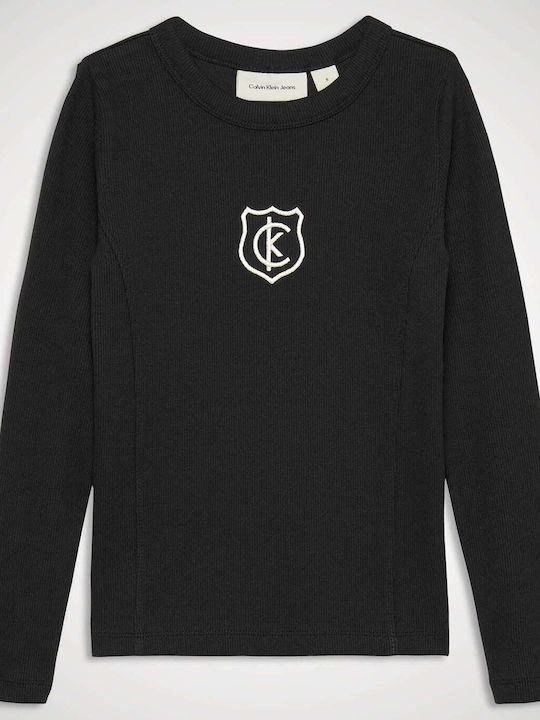 Kids Long-sleeved Black Top