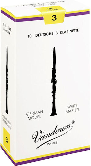 Vandoren Bb Clarinet White Master Traditional Reeds Strength 1.5 Καλάμι 10τμχ