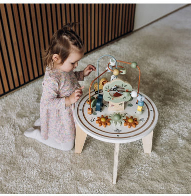 FreeOn Activity Table made of Wood with Music and Sounds for 18++ Months