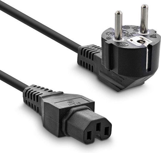 Inline Power Cable Cee7/7 Angled C15 Straight 16810c