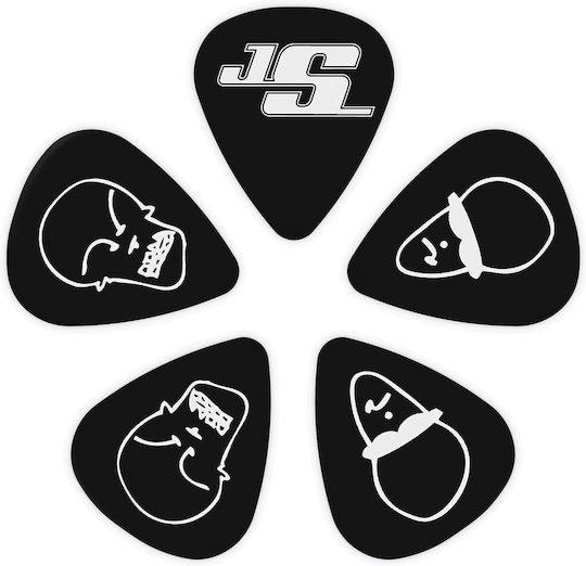 D'addario 1cbk6-10js Joe Satriani Signature Πένες Μαύρες Heavy Συσκευασία 10 Τμχ