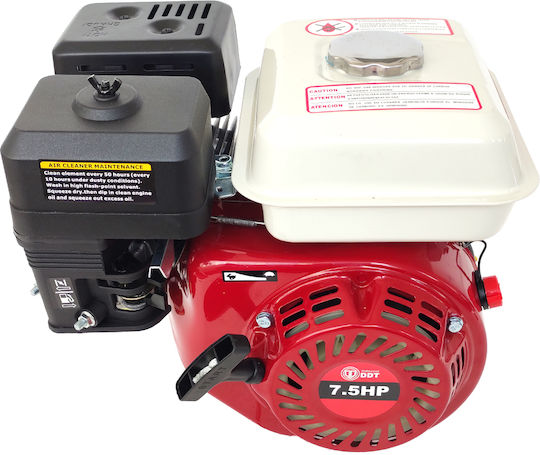 DDT Motor pe benzină 200cc 7.5hp Maximă Rotații 3600rpm Ax Orizontal (Rezervor 3.6lt)