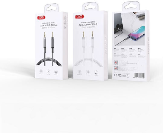 XO 3.5mm Jack Cable Male - 3.5mm Male White 1m