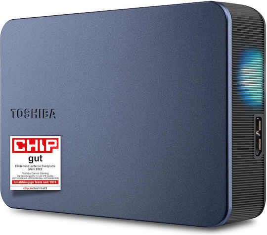 Toshiba Canvio Gaming USB 3.2 Εξωτερικός HDD 4TB 2.5" Μαύρο