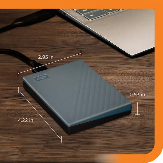 Western Digital My Passport USB 3.0 / USB-C Εξωτερικός HDD 6TB 2.5" Μαύρο