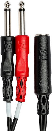 1m 2 Straight Head 6.35mm Guitar Cable Oxygen-free Copper Core Ts Large Two-core Cable