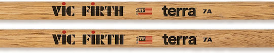 Vic Firth Hickory Μπαγκέτες Ντραμς Series 7A σε Πορτοκαλί Χρώμα