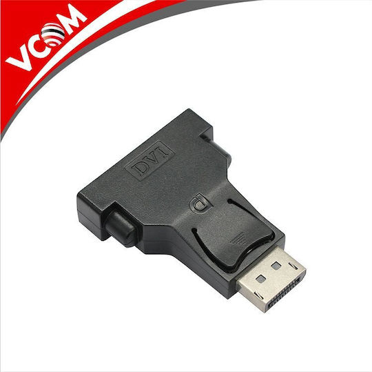Vcom Adapter From Displayport M To Dvi F Black