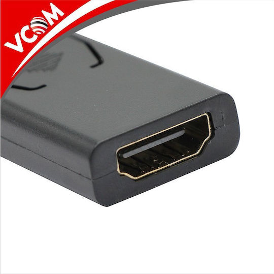 Vcom Adapter Displayport M To Hdmi F Black