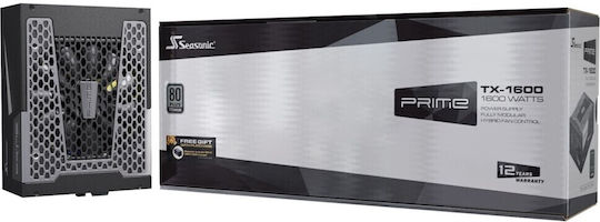 Seasonic Prime TX 1600W Μαύρο Τροφοδοτικό Υπολογιστή Full Modular 80 Plus Titanium